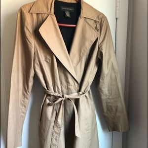 Banana Republic tan trench/rain coat